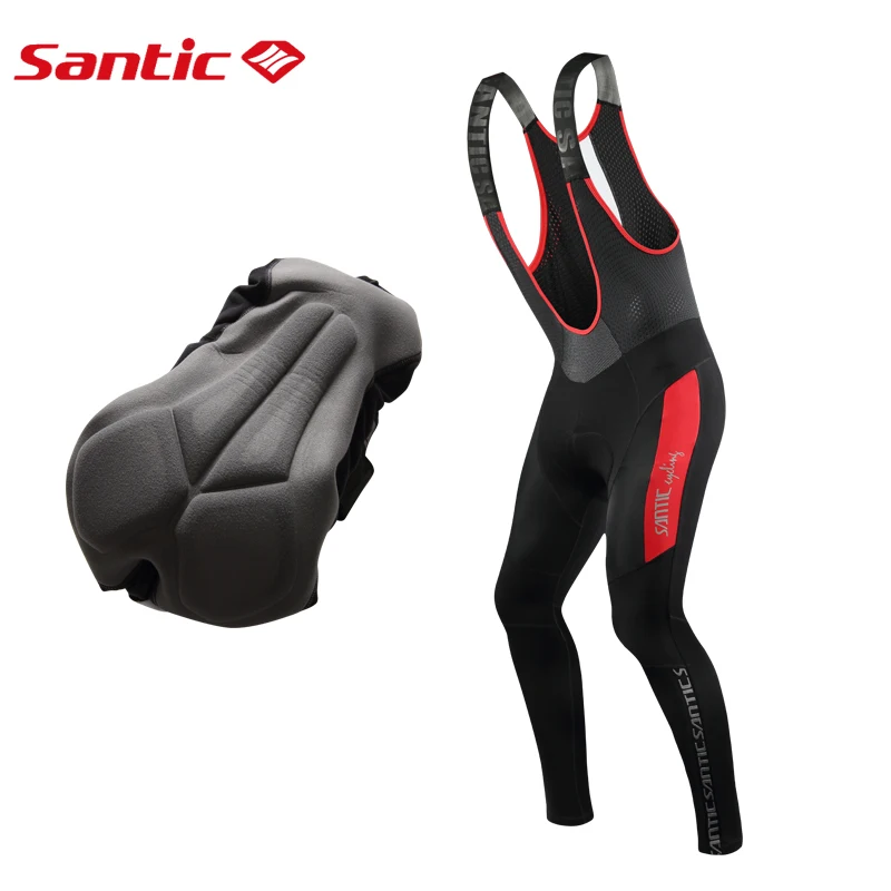

Sanitc Cycling Bib Long Pants Men 4D Padding Cushion Bike Bib Tights 2019 Winter Warm Thermal Fleece Bicycle Pants Ropa Ciclismo