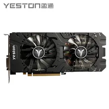 Yeston Radeon RX 580 GPU 8GB GDDR5 256bit игровой настольный компьютер ПК видеокарты Поддержка сигнала от DVI/HDMI PCI-E X16 3,0