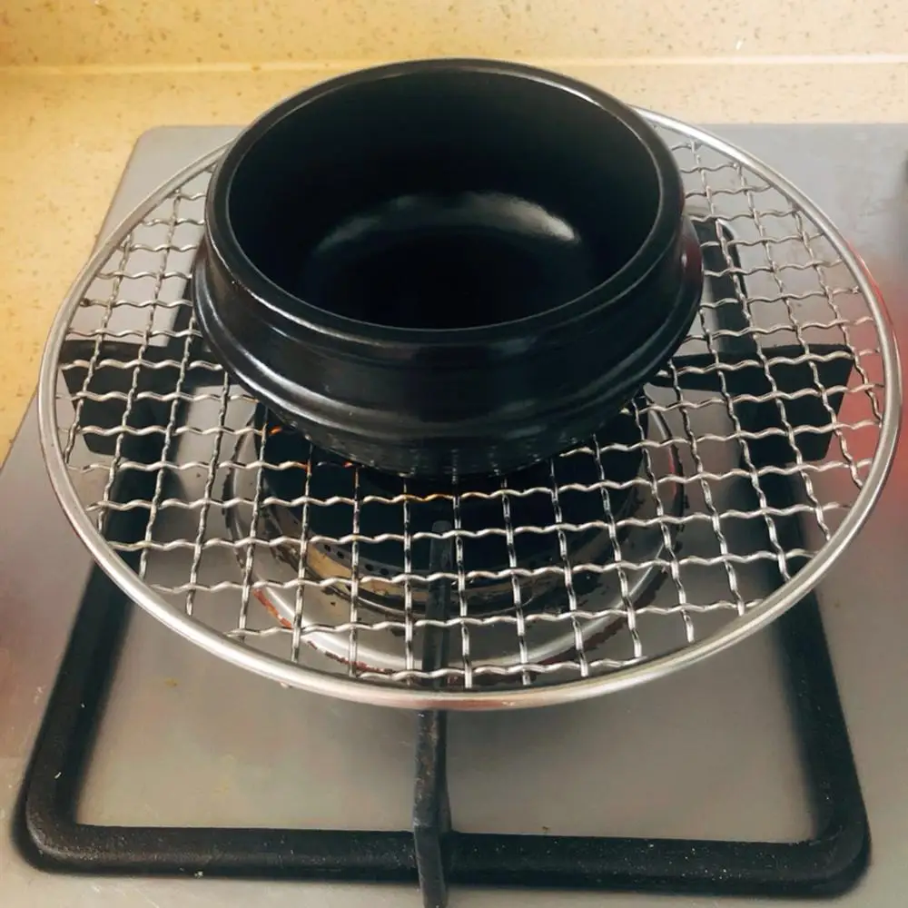 304 Stainless Steel Round BBQ Grill Wire Mesh bbq grill mesh stainless steel grill net Home Roast-Nets Bacon Grill Tool Iron Net Non-stick Barbecue Accessories Mat Grid