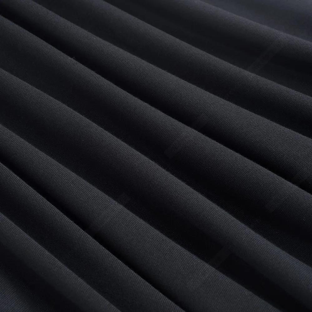 Осеннее сексуальное просвечивающее короткое черное элегантное платье винтажное лоскутное свободное ТРАПЕЦИЕВИДНОЕ ПЛАТЬЕ HA170