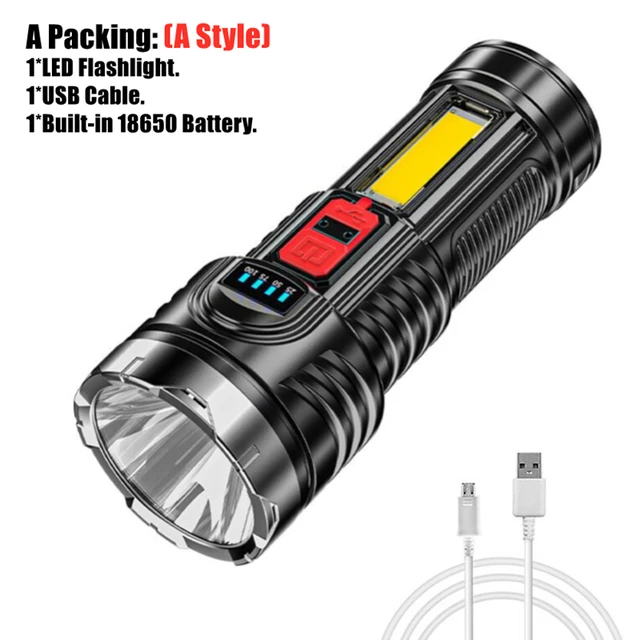 5nuclear Explosion LED Flashlight Strong Light Rechargeable Super Bright HighNEW
