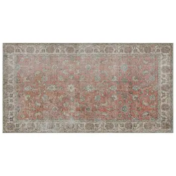 

Handmade Natural Vintage Turkish Area Rug 108x207 Cm-3'7''X6'9''