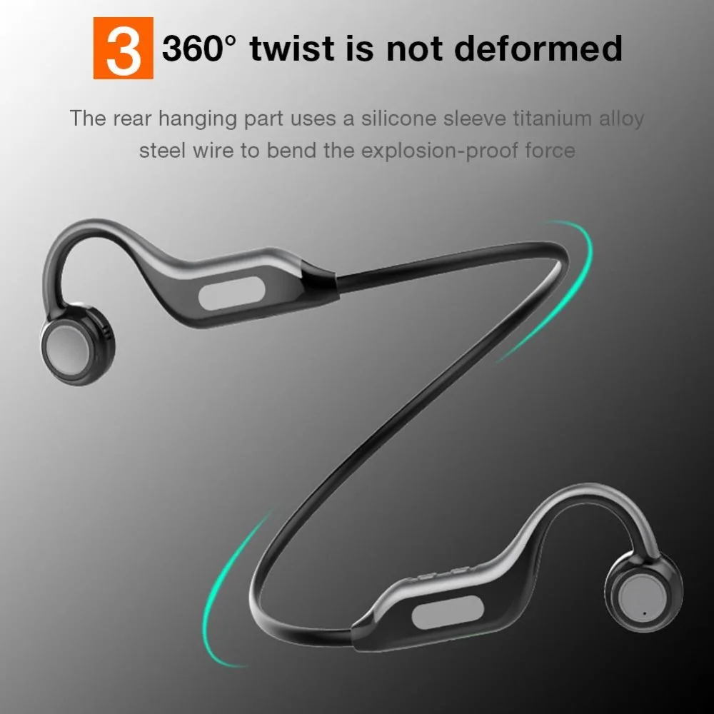 Bluetooth 5,0 наушники костной проводимости гарнитура Встроенная 8G карта памяти IPX67 водонепроницаемый HD микрофон спортивные наушники mp3-плеер