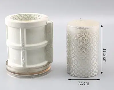 9 candle mold Мульти форма DIY ручной работы свеча форма сквама алмаз крест Форма цилиндрические свечи формы diy свечи формы lz15 - Цвет: 9 candle mold