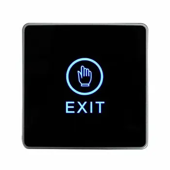 

Push Touch Exit Button Door Exit Release Button Security Access Control System With LED Indicator Light For Gate Frame