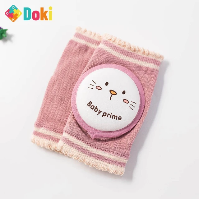 Doki Toy Kid Knee Protector Mesh Breathable Non-Slip Crawl Protection Toddler Baby Cute Cartton 1Pair Knee Pads Support Fashion 4