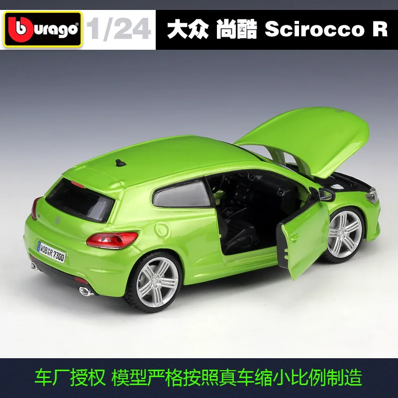 Bburago 1:24 Volkswagen Scirocco R модель автомобиля из сплава Коллекционная игрушка Подарки