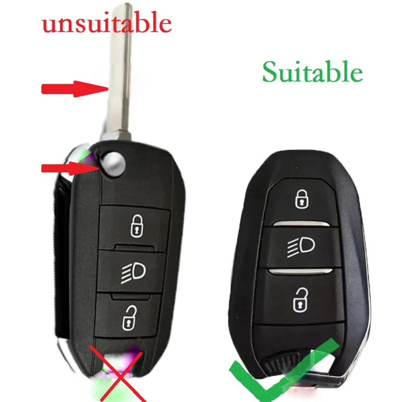Shell Cover Holder Car Key Fob Case For Peugeot 208 DS3 5008 DS5 DS6 For Citroen C4 C5 X7 Silicone Rubber Smart Remote Key Cover for key case cover key case car key shell flip key fob shell