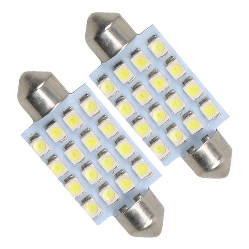 100 шт. супер яркие C5W 3528 1210 16 SMD светодиодсветодиодный автомобильные купольные