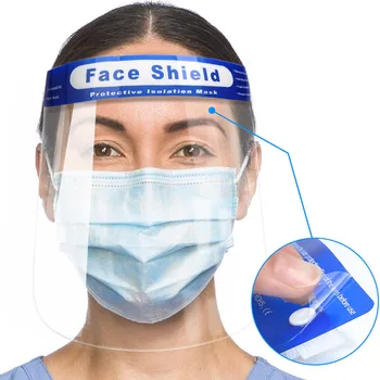 

10PCS Full Face Masks Anti-droplets Anti-fog Dust-proof Protective Cover Transparent Face Eyes Protector Safety Face Mask Shield