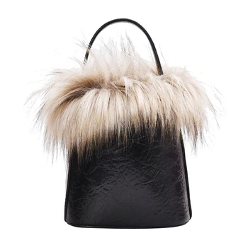 

Women's Winter Fashion Shoulder Bag Bucket Drawstring Shoulder Bag