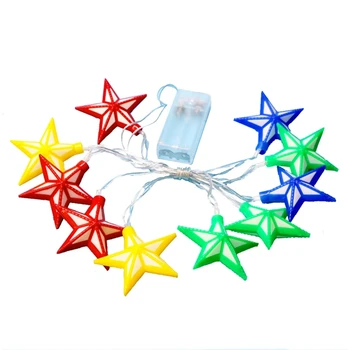 

Small Lamp 1.65M 10 LEDs, 4 Colors, Battery, IP20 Not Waterproof, Indoor Or Outdoor, Christmas, Halloween, Wedding, Party, Energ