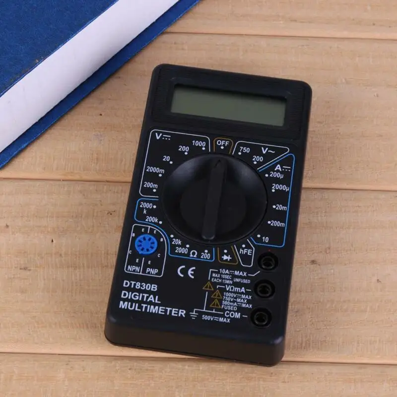 1 шт. DT 830B ЖК дисплей Дисплей Цифровой мультиметр переменного тока/dс Amp Вольт Ом
