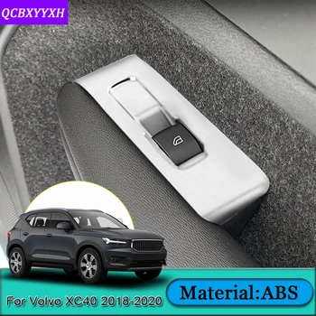 

Car Styling For Volvo XC40 2018-2020 Car Interior Door Window Lift Switch Panel Covers Trim Sequins Auto Sticker Car Accessories