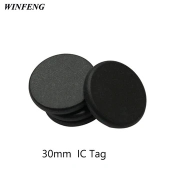 

Washable PPS RFID Laundry Tag 13.56MHZ High-temperature Waterproof Dia 30mm Passive RFID Chip Token Card For Cloth Management
