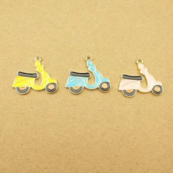 

10pcs 22x24mm battery car enamel charm for jewelry making and crafting fashion earring pendant bracelet necklace charms