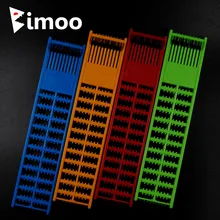 Bimoo пластиковый держатель для снастей Sabiki, доска для ловли приманки, рыболовные снасти для хранения, рыболовные снасти для ловли карпа, синий, желтый, красный, зеленый