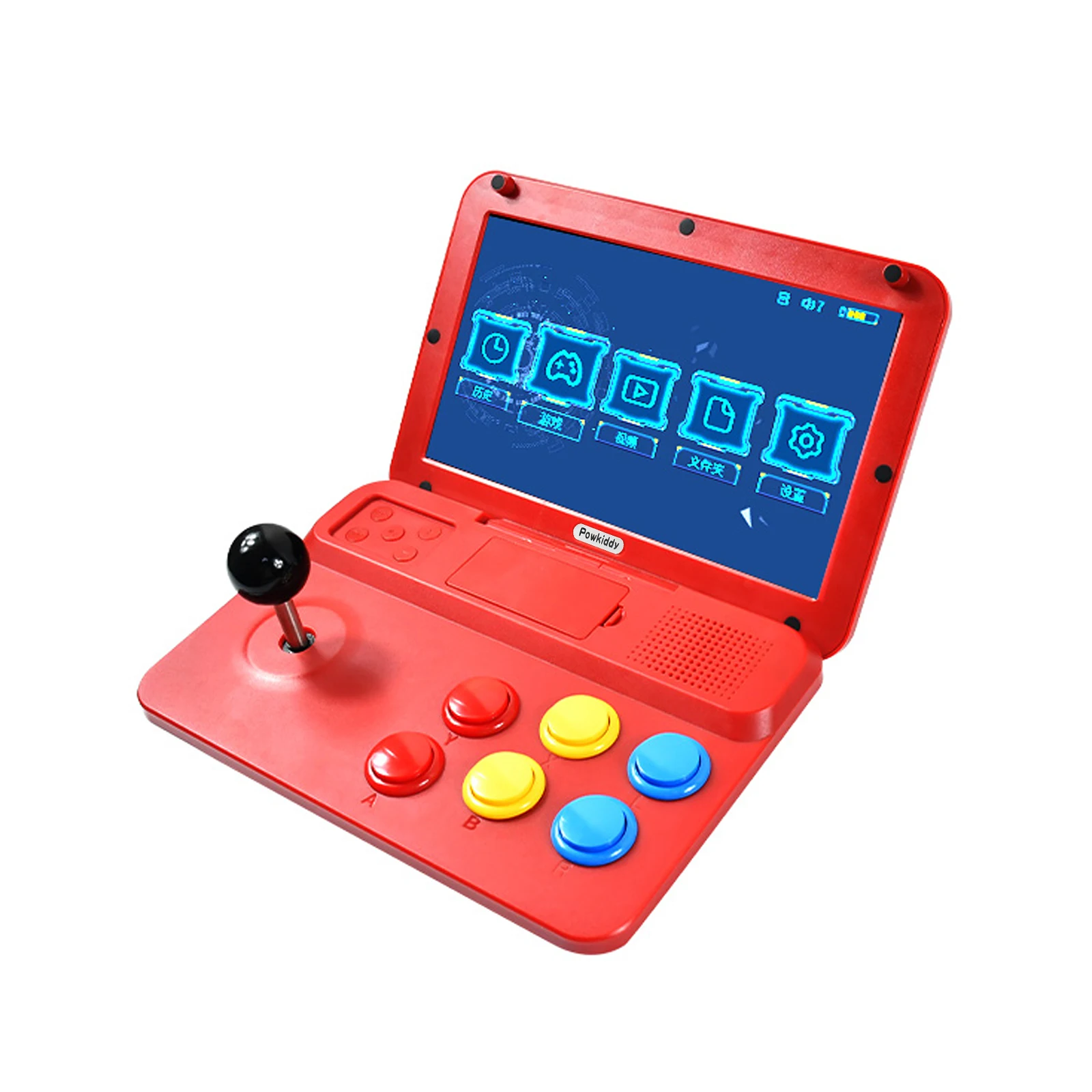 Powkiddy A13 Video Game Console Handheld Game Player Arcade Joystick Built-in 3000 Games 10-inch Screen Support Wired Gamepad