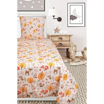 

Bed linen 1.5 SP "Forest Fairy Tale", beige. 145x215 cm, 150x215 cm, 70x70 cm, calico