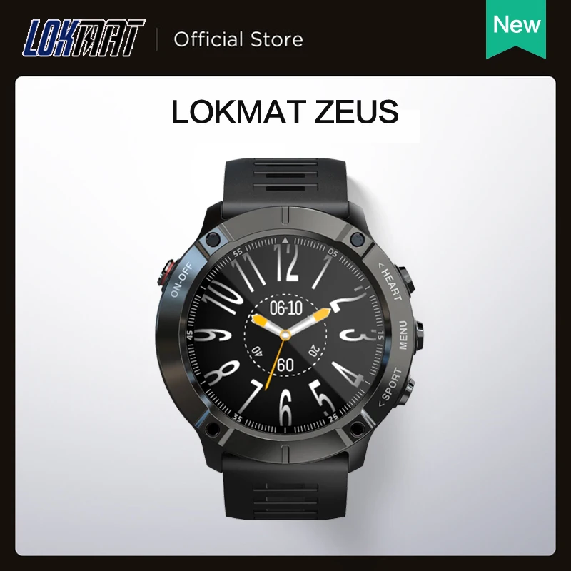 LOKMAT ZEUS Smart Watch Men's watche Full Touch Blood Pressure Sport watch Fitness tracker Heart Rate Monitor For Android ios