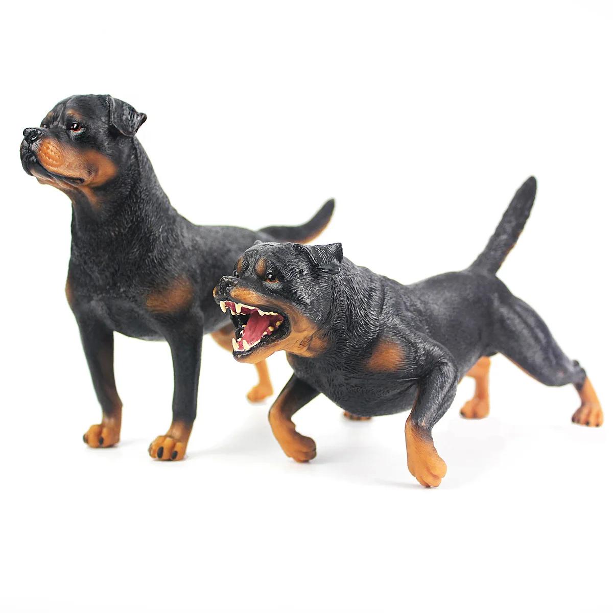 

Cross Border Hot Selling Children Solid Model Wild Animal Model Rottweiler Pet Dog Garage Kit Toy Decoration