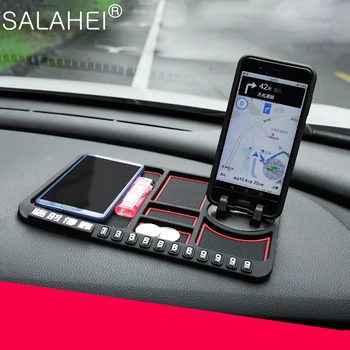 

Anti-Slip Car Dash GPS Silicone Soft Anti-slip Interior Cushion Mat For Mobile Phone Holder Bracket Vehicle Navigation Dashboard