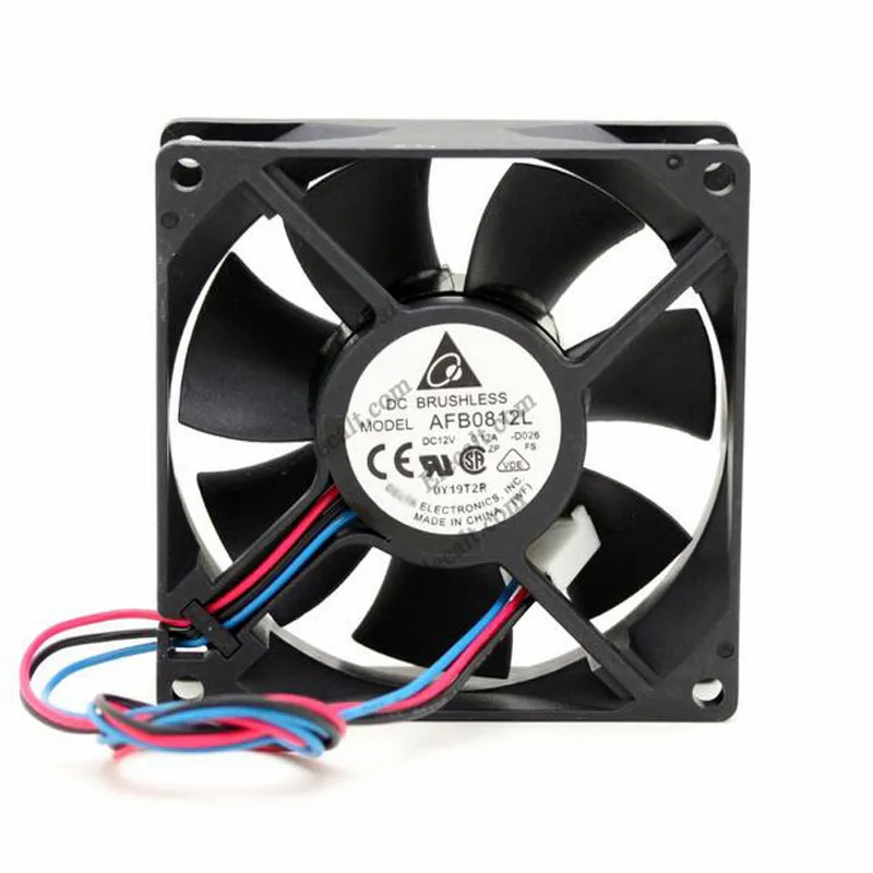 

Original New Fan AFB0812L 8CM 12V 8025 0.12A 80*80*25mm 3 wire CPU chassis power supply computer fan