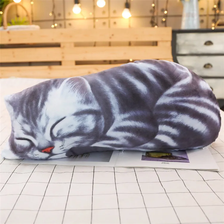 INS 3D моделирование плюшевая игрушечная кошка подушки в виде собак милый Кот Мягкие животные Подушка Диван Декор мультфильм игрушки для детей Детский подарок