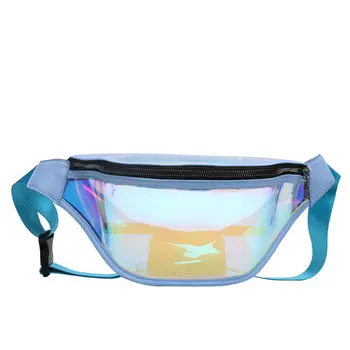 

Hip-hop fanny pack holographic laser flashing waist bag outdoor casual fashion belt bag purse