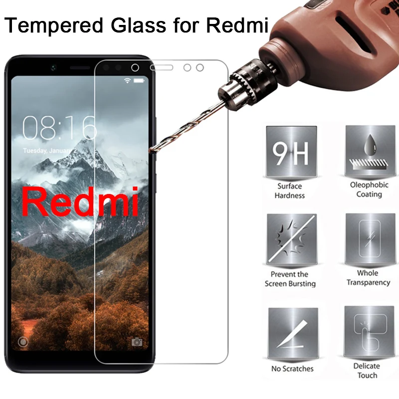 Tempered Glass Tective For Xiaomi Redmi Note 4 4X 5 6 Pro 6A Screen Protector Film 2 3 5A Prime |
