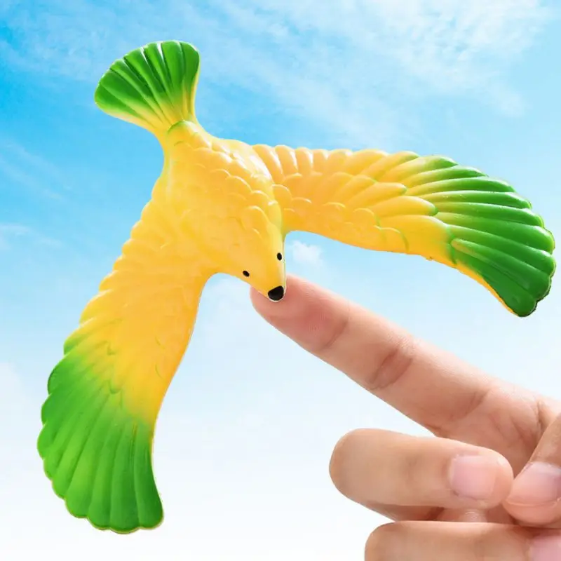 Balancing Bird Finger Toy With Pyramid Base Children Physical Science Desktop Novelty Eagle