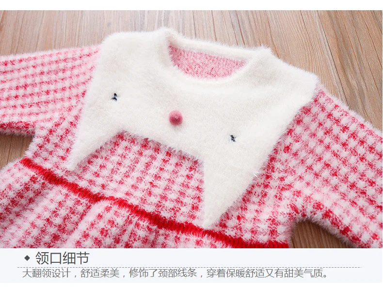 Г. Осень-зима, стиль, детская одежда для девочек, корейский стиль, западный стиль, клетчатое детское платье из Джерси для маленьких детей Детская одежда