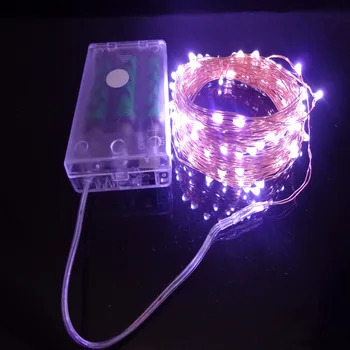 

LED Copper Silver Wire Flexible String Waterproof Dry Battery Operated Safe 10m100 LED Wedding Party Christmas Tree Flower Home
