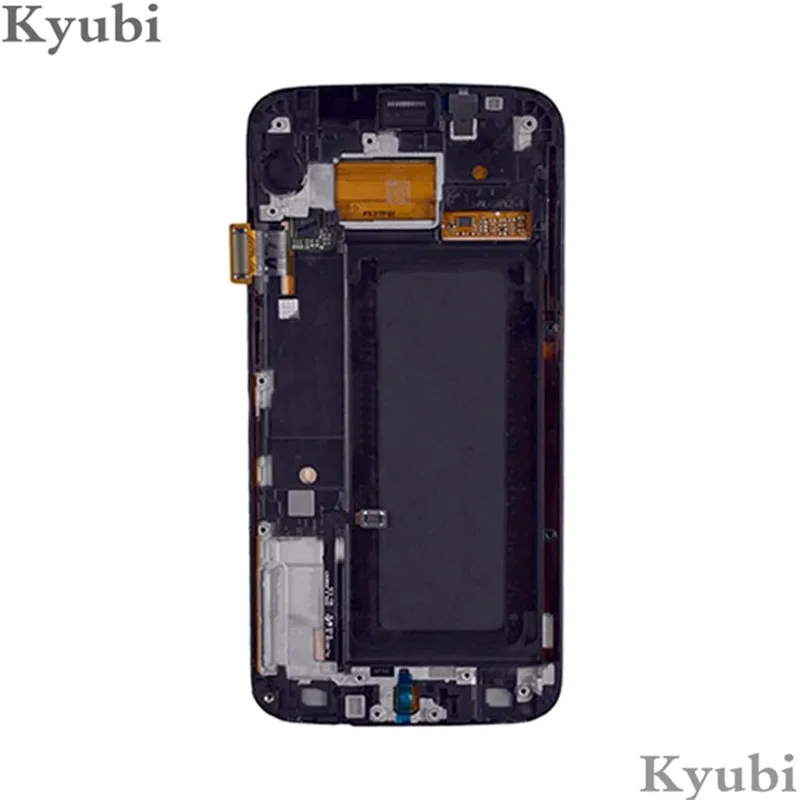 5,7 ''Amoled Difitizer в сборе для Samsung Galaxy S6 Edge Touch ЖК-дисплей в сборе с рамкой для Samsung Galaxy S6 Edge