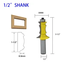 Best Offers Mitered Drawer Front Molding Router Bit - 1/2" Shank Woodworking Chisel Cutter Tool Frame Molding Router Bit Cutting Tool Best Offers Mitered Drawer Front Molding Router Bit - 1/2" Shank Woodworking Chisel Cutter Tool Frame Molding Router Bit Cutting Tool