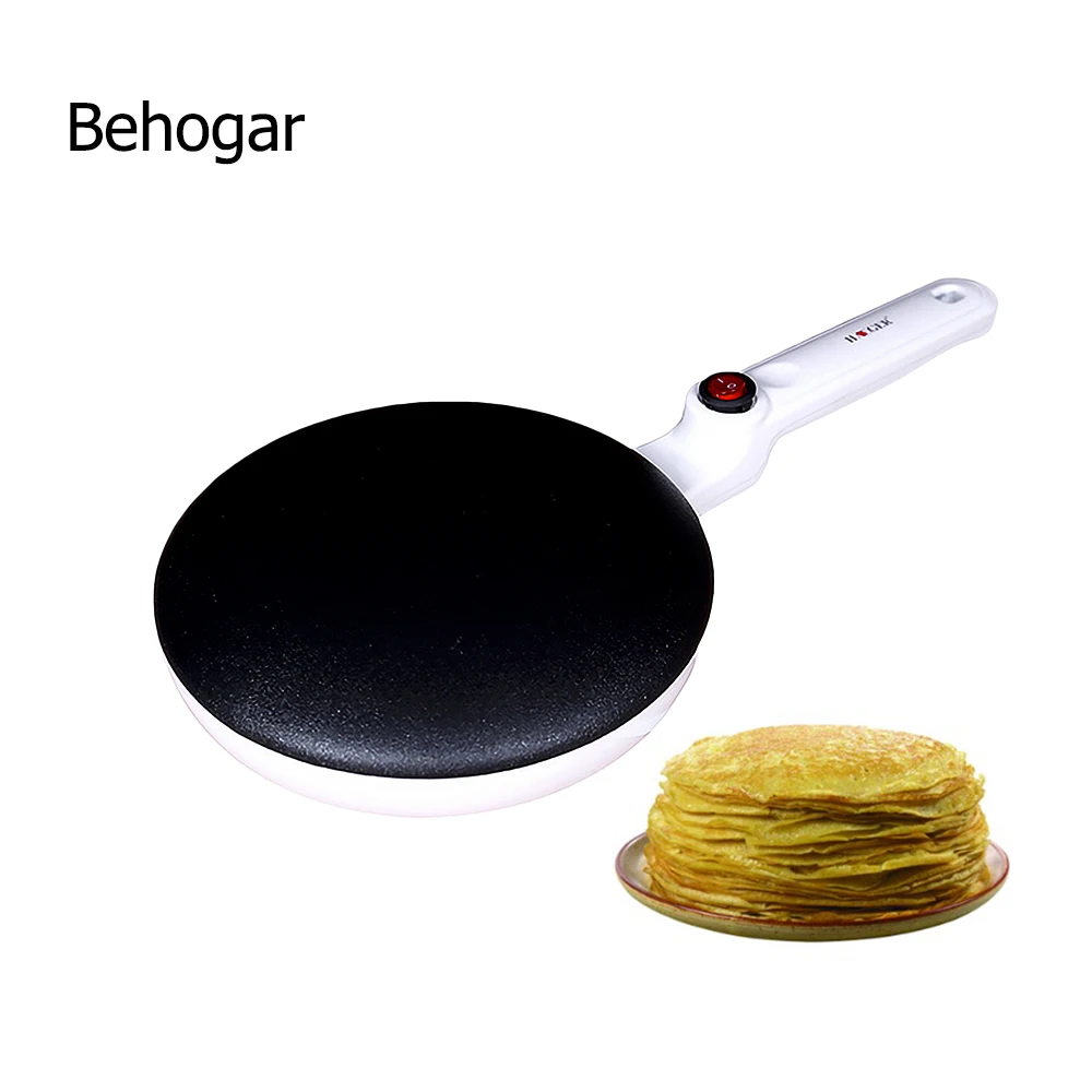 

Behogar Cordless Crepe Maker Electric Nonstick Crepe Pan for Making Pancakes Tortillas Pizza Home Kitchen Crepe Maker EU Plug
