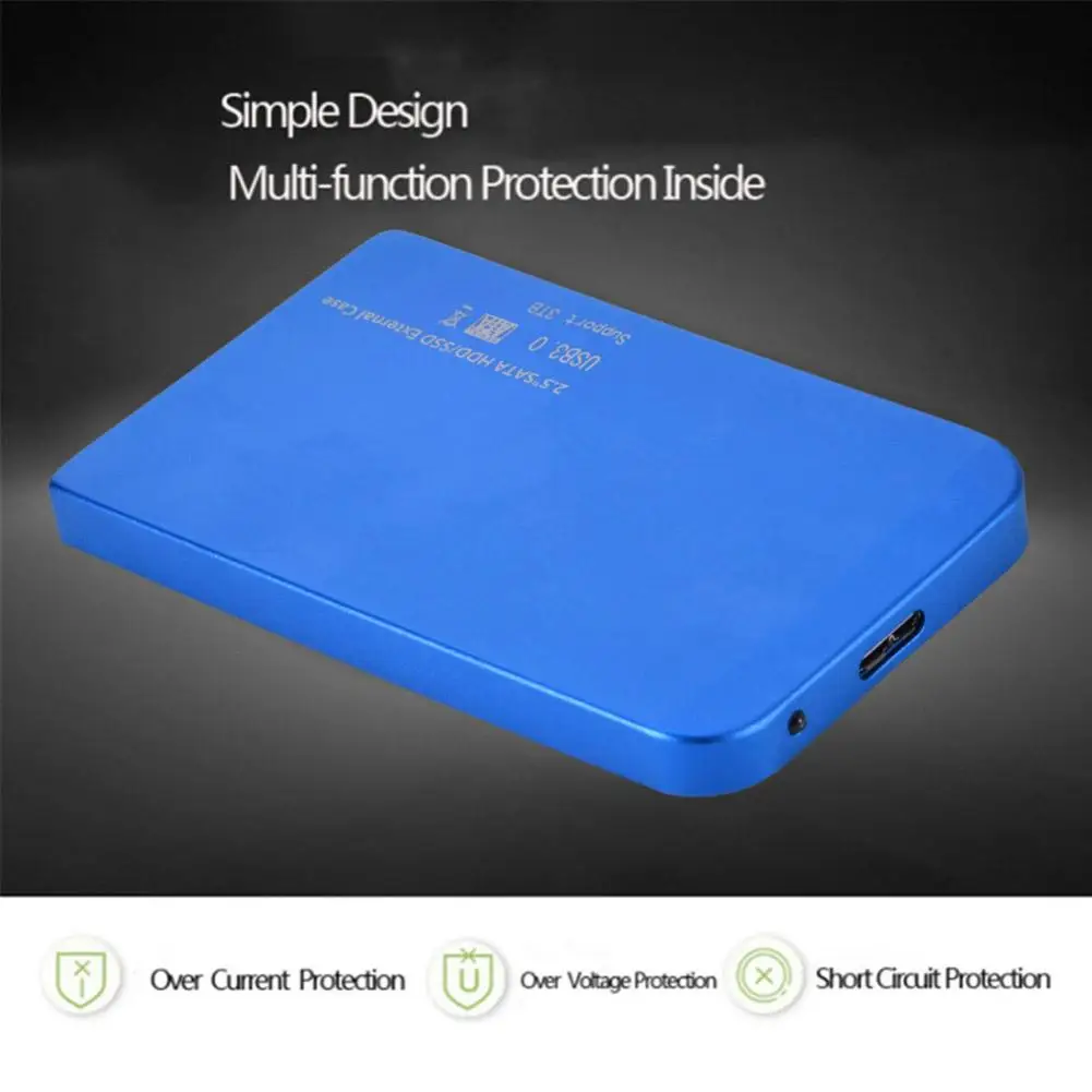 Чехол для жесткого диска внешний корпус 2.5in USB 3 0 Ультра тонкий SATA SSD HDD жесткий