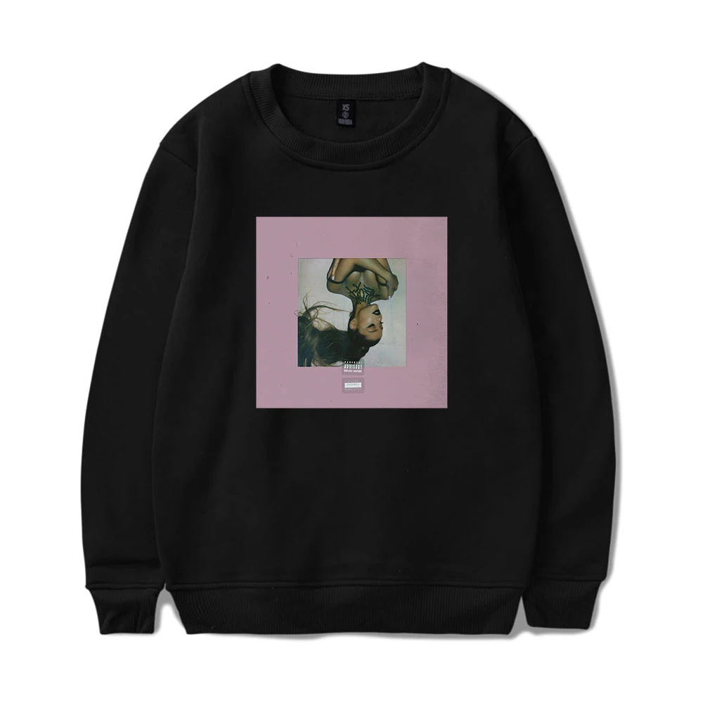 Ariana Grande thank you next толстовка с круглым вырезом Повседневная унисекс модная с принтом более размера HighStreet Женская/Мужская толстовка большого размера