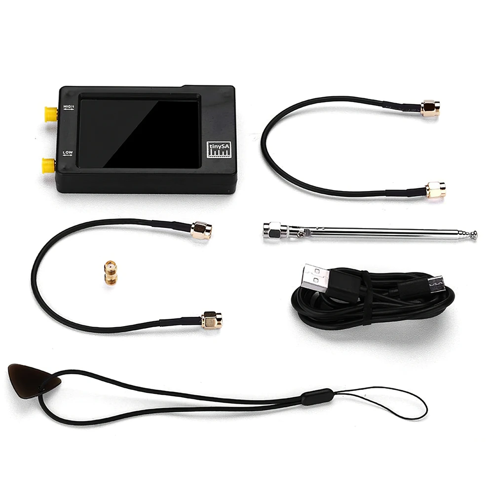 US $44.75 Spectrum Analyzer Hand Held TinySA 28 Inch 100kHz To 960MHz Black Interphone Measurement Spectrum Analyzer