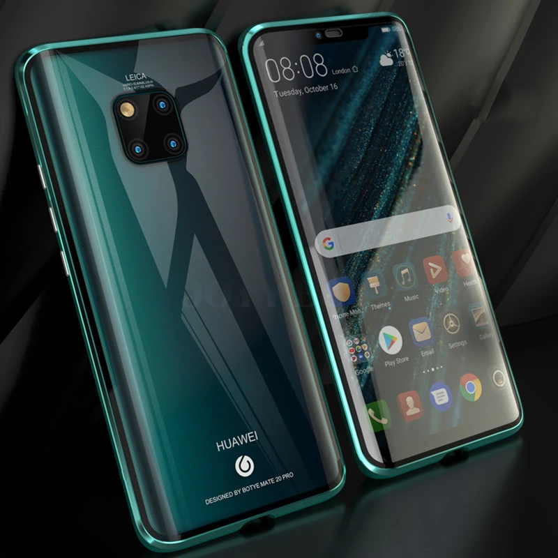 360 полный защитный чехол для телефона huawei mate 20 Pro Чехол Магнитный Shockprof