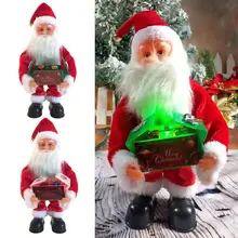 Children Kids Vocal Toys Creative Christmas Electric Santa Claus Singing Doll Toy for New Year Gift Boys Girls Electronic Toys