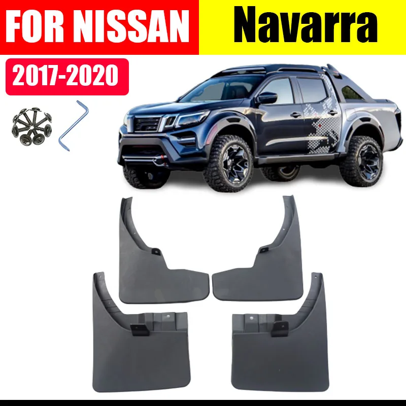 Mud flaps For Navarra 2017-2020 Mudguards Fender Navarra Mud flap Splash Guard Fenders Accessories Front Rear 4 PCS
