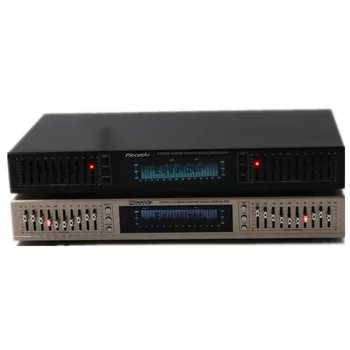 

EQ-665 Home Audio Equalizer HiFi EQ Balanced Mixer Double 10 Segment Stereo Treble Alto Bass Regulation Tuner