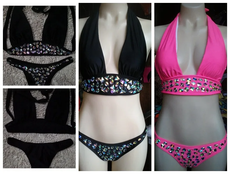 

2016 PRE-SALE AliExpress Hot Selling New Style Diamond Bikini Bathing Suit Swimwear Bikini