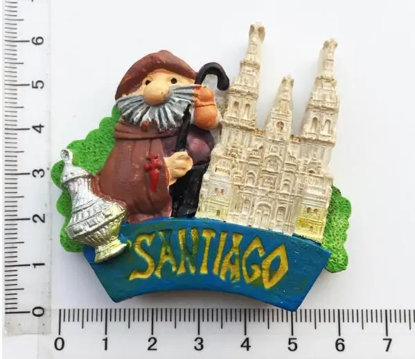 Chilean capital Santiago landmark tourist souvenirs fridge magnet sticker creative with hand gift | Дом и сад