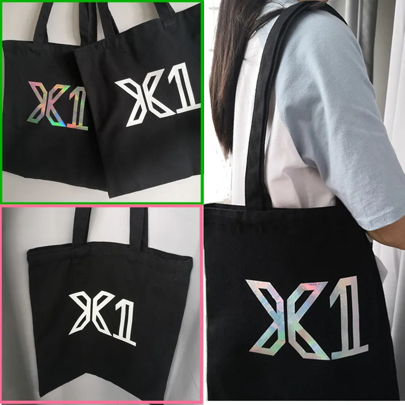 

KPOP QUANTUM LEAP INTRO FLASH Produce404 X1 X ONE Laser Logo Hand Bag Pencil Bag PRODUCE X101 MOVE Shopping Bag CHA JUNHO