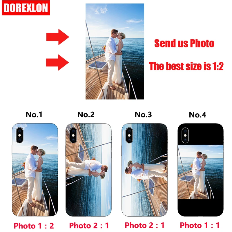 Мягкий силиконовый чехол для телефона DOREXLON DIY с логотипом на задней панели Sony Xperia