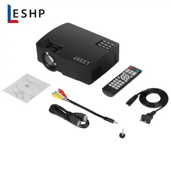 

LESHP 480P LED Light Source HD Video Audio Play High Fidelity Speaker Eye-protection Mobile Phone With Screen Home Projector