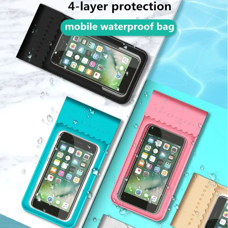 ТПУ Водонепроницаемая HD сумка для мобильного телефона с сенсорным экраном, сумка для плавания, пляжа, бассейна, дайвинга, подводного плавания, мобильный чехол G99D
