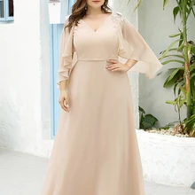 Mother-Of-The-Bride-Dresses Jacket Party-Gowns Ever Pretty Wedding Plus-Size Elegante